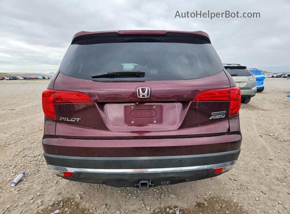 5FNYF6H97GB096549 2016 HONDA PILOT Burgundy Вид ззаду