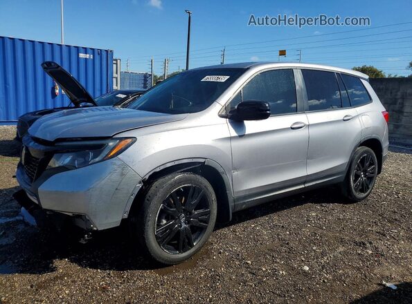 5FNYF7H21MB014545 2021 HONDA PASSPORT Серебряный Передняя левая четверть