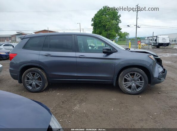5FNYF7H50KB010543 2019 HONDA PASSPORT Серый Вид задней части салона