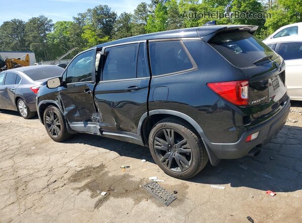 5FNYF7H52KB004730 2019 HONDA PASSPORT Black Հետևի ձախ