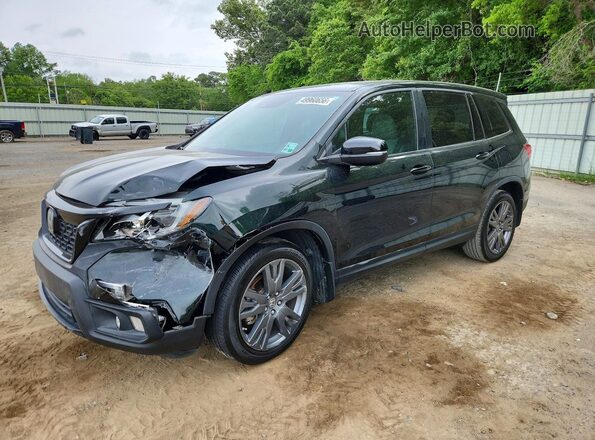 5FNYF7H5XKB009965 2019 HONDA PASSPORT Green Przód lewy