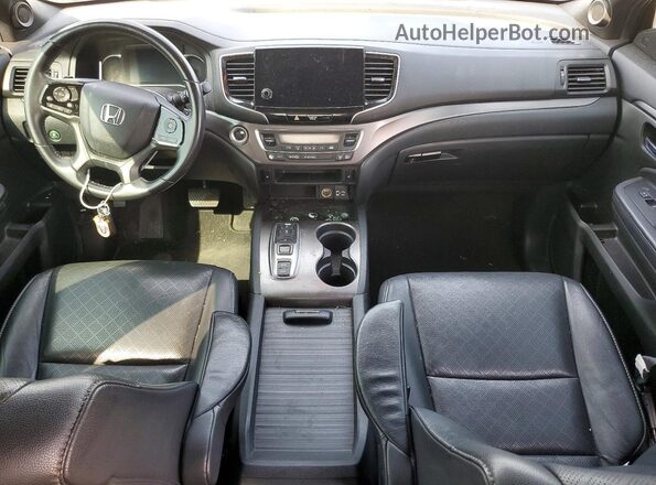 5FNYF7H5XMB007233 2021 HONDA PASSPORT Black Вид панелі приладів