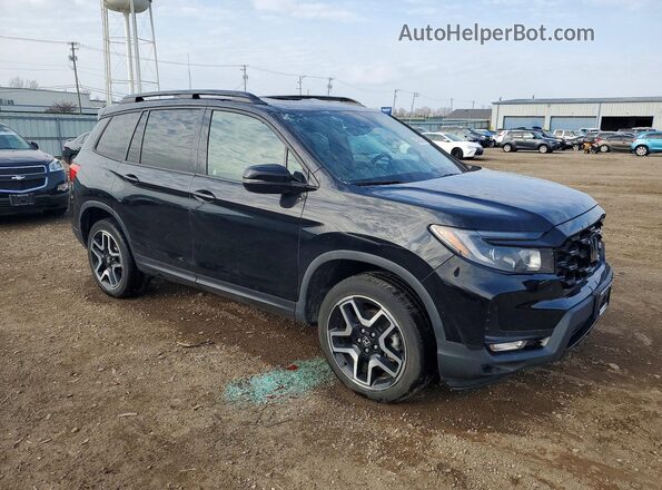 5FNYF8H01PB008902 2023 HONDA PASSPORT Черный Передняя правая четверть