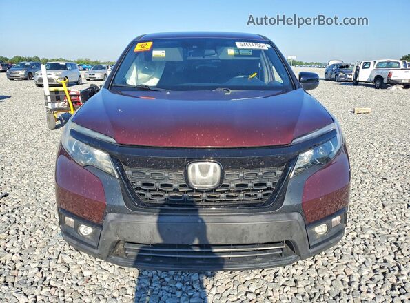 5FNYF8H24KB014168 2019 HONDA PASSPORT Burgundy წინა ხედი