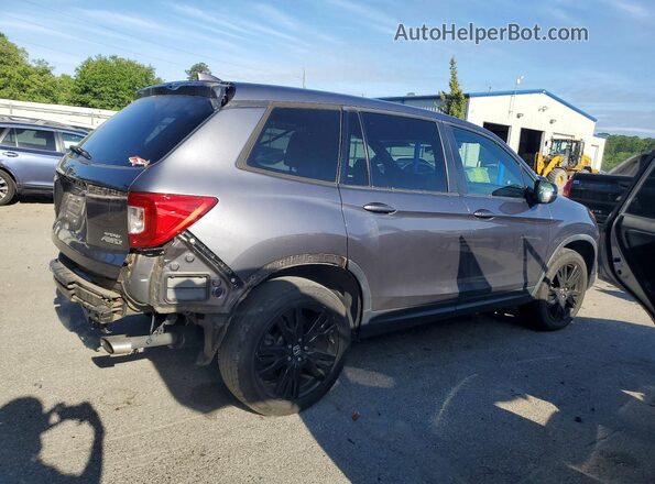 5FNYF8H28KB023441 2019 HONDA PASSPORT Charcoal Rear right