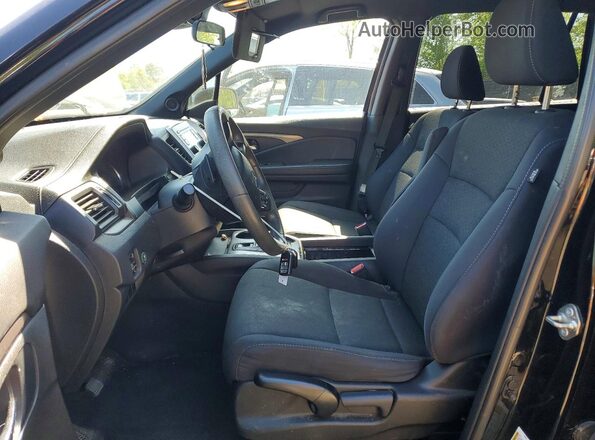 5FNYF8H29KB022458 2019 HONDA PASSPORT Черный Вид салона спереди