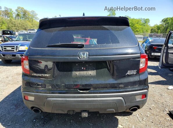 5FNYF8H29KB022458 2019 HONDA PASSPORT Черный Вид сзади