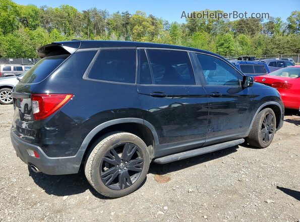 5FNYF8H29KB022458 2019 HONDA PASSPORT Черный Задняя правая четверть