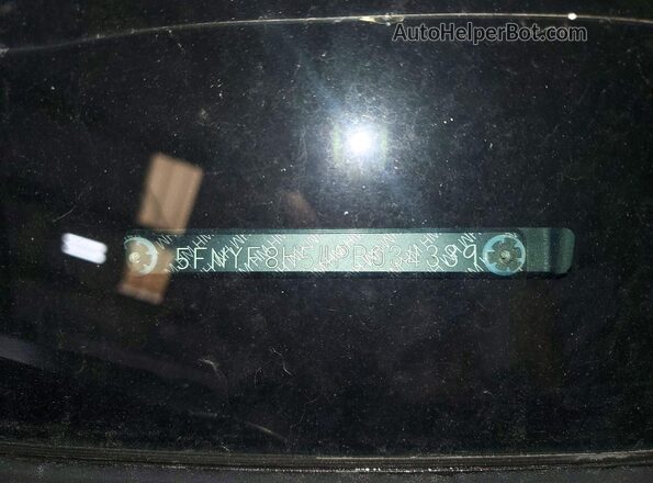 5FNYF8H54PB034339 2023 HONDA PASSPORT Silver Vista de la etiqueta del VIN