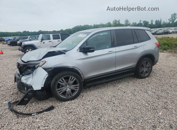 5FNYF8H57KB019536 2019 HONDA PASSPORT Silver Передня ліва чверть