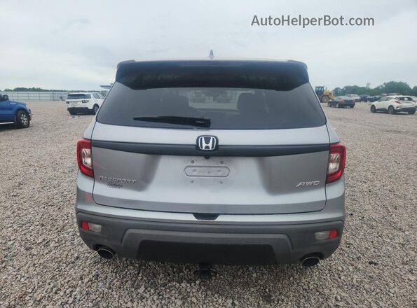 5FNYF8H57KB019536 2019 HONDA PASSPORT Silver Вид ззаду