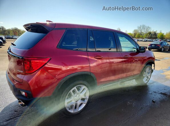 5FNYF8H59RB020181 2024 HONDA PASSPORT Red Tył prawy