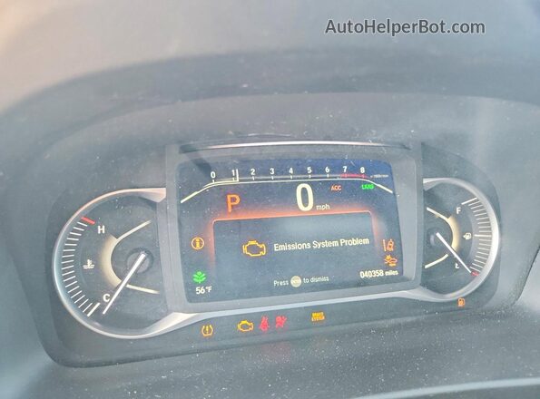5FNYF8H5XPB025659 2023 HONDA PASSPORT Серебряный Вид щитка приборов