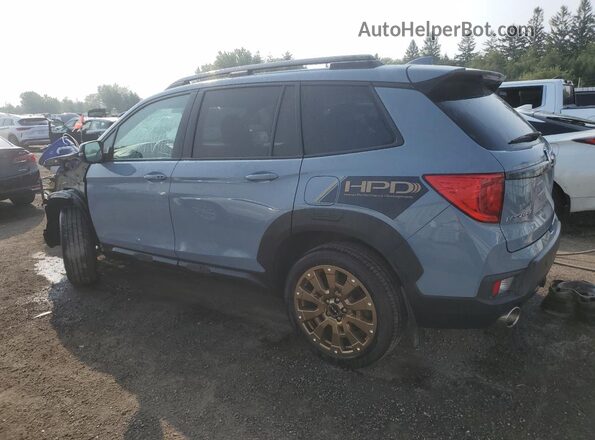 5FNYF8H95PB501125 2023 HONDA PASSPORT Blue Trasero izquierdo