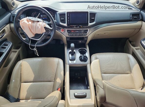5FPYK2F66KB000326 2019 HONDA RIDGELINE Белый Вид панели приборов