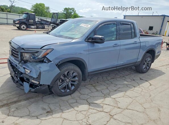 5FPYK3F19PB038599 2023 HONDA RIDGELINE Синий Передняя левая четверть