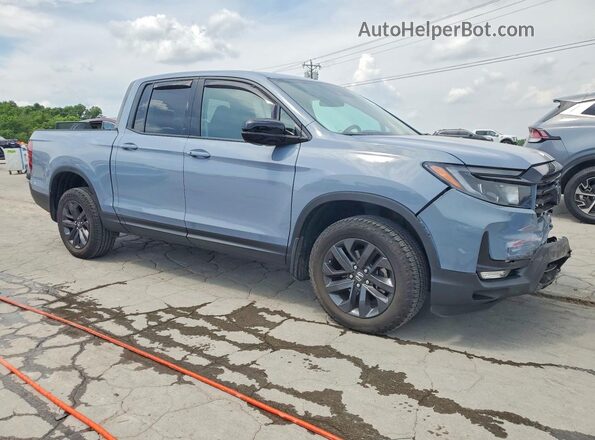 5FPYK3F19PB038599 2023 HONDA RIDGELINE Синий Передняя правая четверть