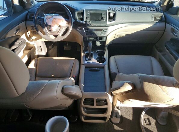 5FPYK3F55HB005765 2017 HONDA RIDGELINE White Vista del salpicadero