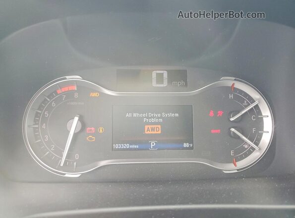 5FPYK3F57KB028603 2019 HONDA RIDGELINE White ხელსაწყოთა პანელის ხედი