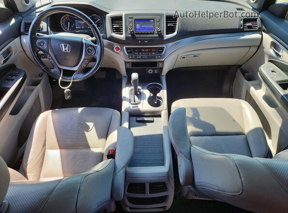 5FPYK3F57KB040122 2019 HONDA RIDGELINE Blue Vista del salpicadero