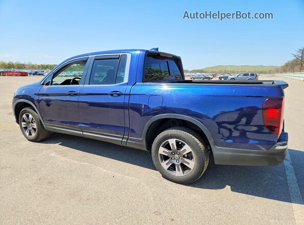 5FPYK3F57KB040122 2019 HONDA RIDGELINE Blue Trasero izquierdo