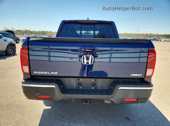 5FPYK3F57KB040122 2019 HONDA RIDGELINE Blue Vista trasera
