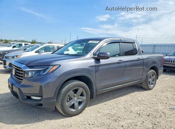 5FPYK3F58NB022748 2022 HONDA RIDGELINE Gray Vista tres cuartos delantera izquierda