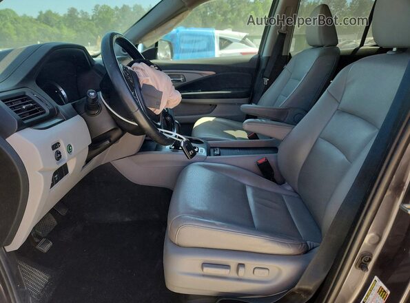 5FPYK3F65KB013283 2019 HONDA RIDGELINE Серый Вид салона спереди