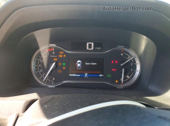 5FPYK3F67HB039361 2017 HONDA RIDGELINE White Вид щитка приладів