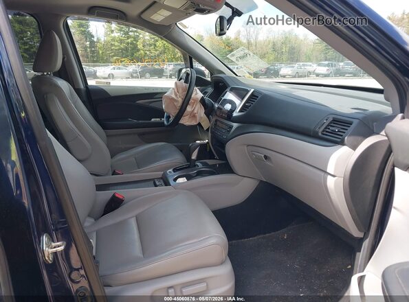 5FPYK3F69KB032693 2019 HONDA RIDGELINE Синий Вид салона спереди