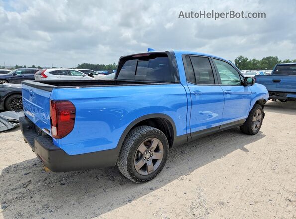 5FPYK3F69RB000613 2024 HONDA RIDGELINE Синий Задняя правая четверть