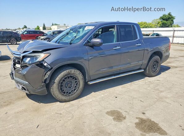 5FPYK3F70JB013411 2018 HONDA RIDGELINE Gray Vista tres cuartos delantera izquierda