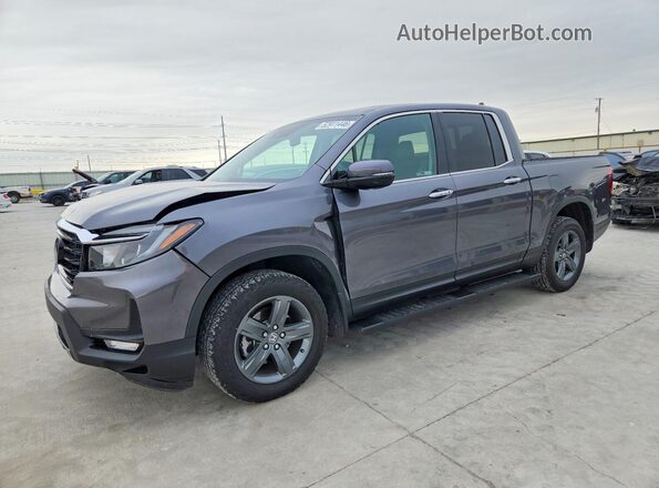 5FPYK3F72PB035886 2023 HONDA RIDGELINE Gray Vista tres cuartos delantera izquierda