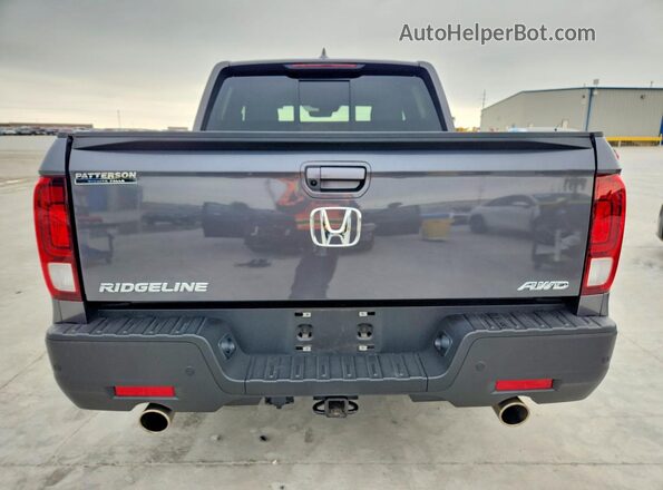 5FPYK3F72PB035886 2023 HONDA RIDGELINE Gray Vista trasera