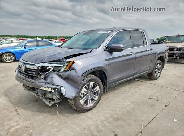 5FPYK3F77KB016534 2019 HONDA RIDGELINE Gray Front left