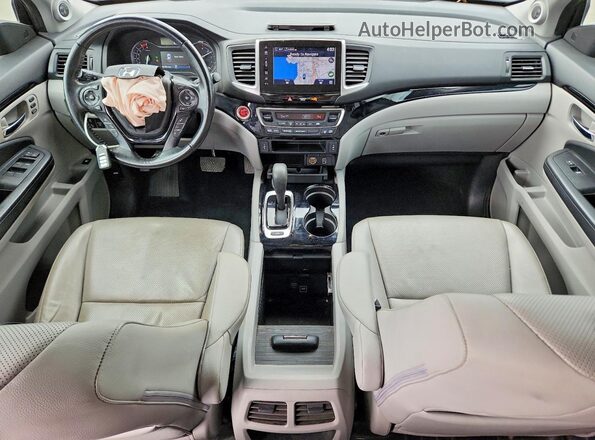5FPYK3F77KB016534 2019 HONDA RIDGELINE Gray Dashboard view