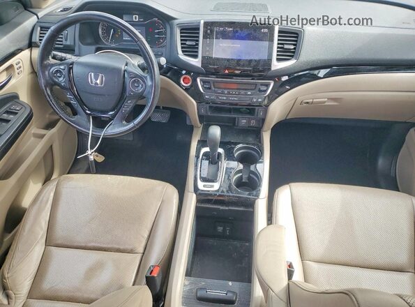 5FPYK3F77KB030918 2019 HONDA RIDGELINE White Вид панелі приладів