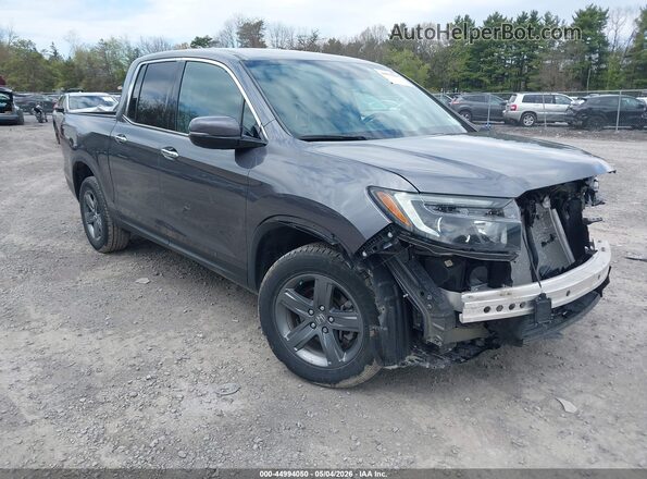 5FPYK3F79NB026244 2022 HONDA RIDGELINE Gray Przód prawy