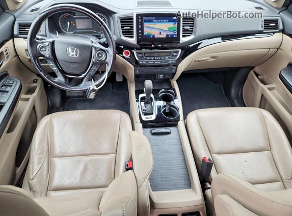 5FPYK3F7XHB007853 2017 HONDA RIDGELINE Burgundy Dashboard view