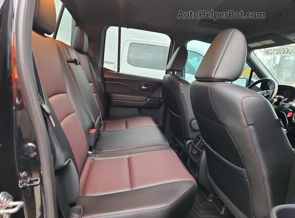 5FPYK3F80KB004122 2019 HONDA RIDGELINE Black Vista de los asientos traseros