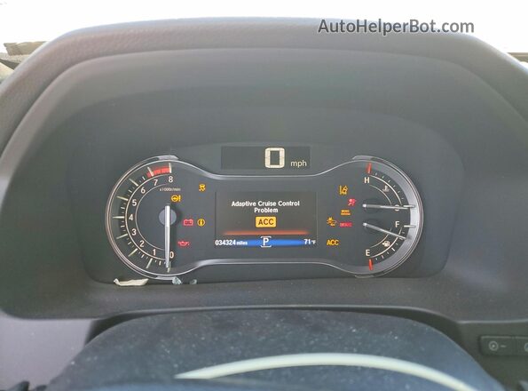 5FPYK3F8XMB019648 2021 HONDA RIDGELINE White Вид щитка приладів
