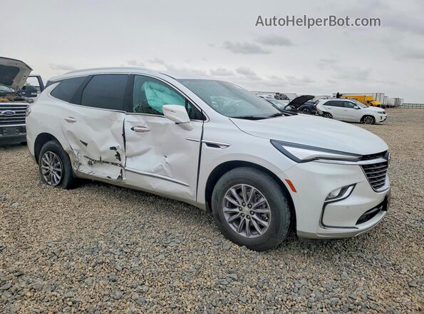 5GAERCKW3NJ156003 2022 BUICK ENCLAVE Белый Передняя правая четверть