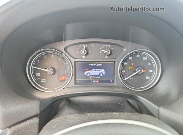 5GAEVAKW2PJ129863 2023 BUICK ENCLAVE Red Вид щитка приладів