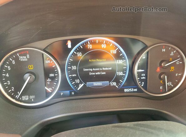 5GAEVCKW7MJ174045 2021 BUICK ENCLAVE Blue Вид щитка приладів