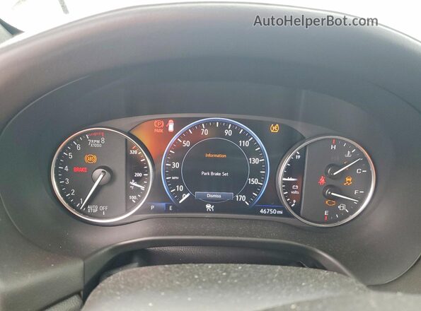 5GAEVCKW7PJ141535 2023 BUICK ENCLAVE Серебряный Вид щитка приборов