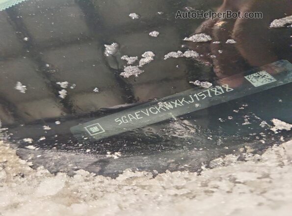 5GAEVCKWXKJ157818 2019 BUICK ENCLAVE Charcoal Вид наклейки з VIN-кодом