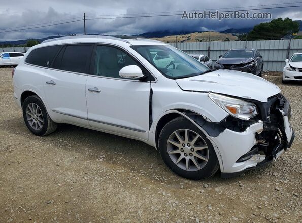5GAKRAKD0HJ273662 2017 BUICK ENCLAVE Белый Передняя правая четверть