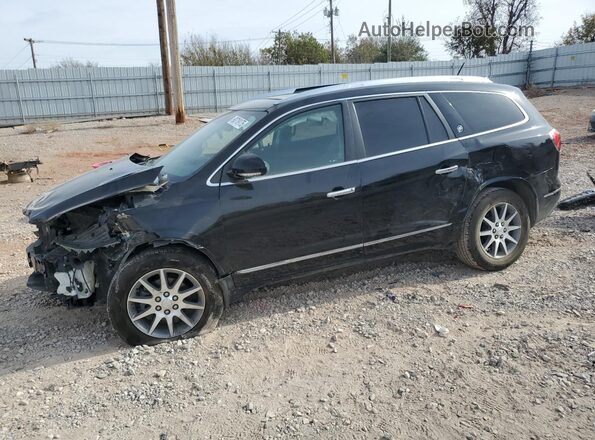 5GAKRBKD1HJ223939 2017 BUICK ENCLAVE Черный Передняя левая четверть