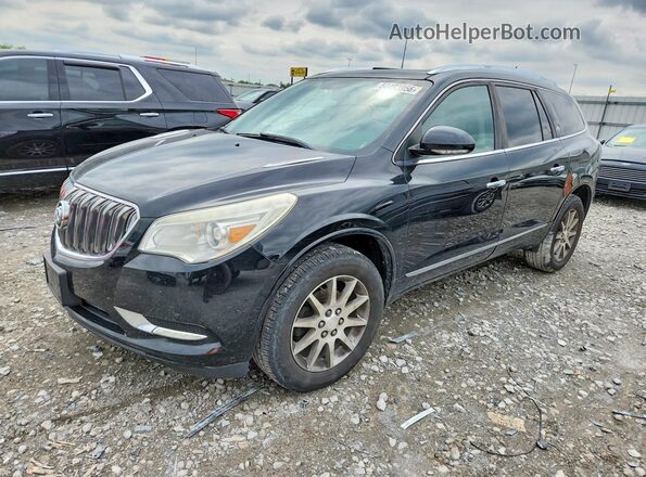 5GAKRBKD4GJ323788 2016 BUICK ENCLAVE Черный Передняя левая четверть