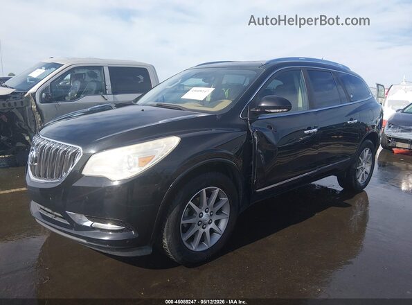 5GAKRBKDXGJ218706 2016 BUICK ENCLAVE Черный Передняя левая четверть